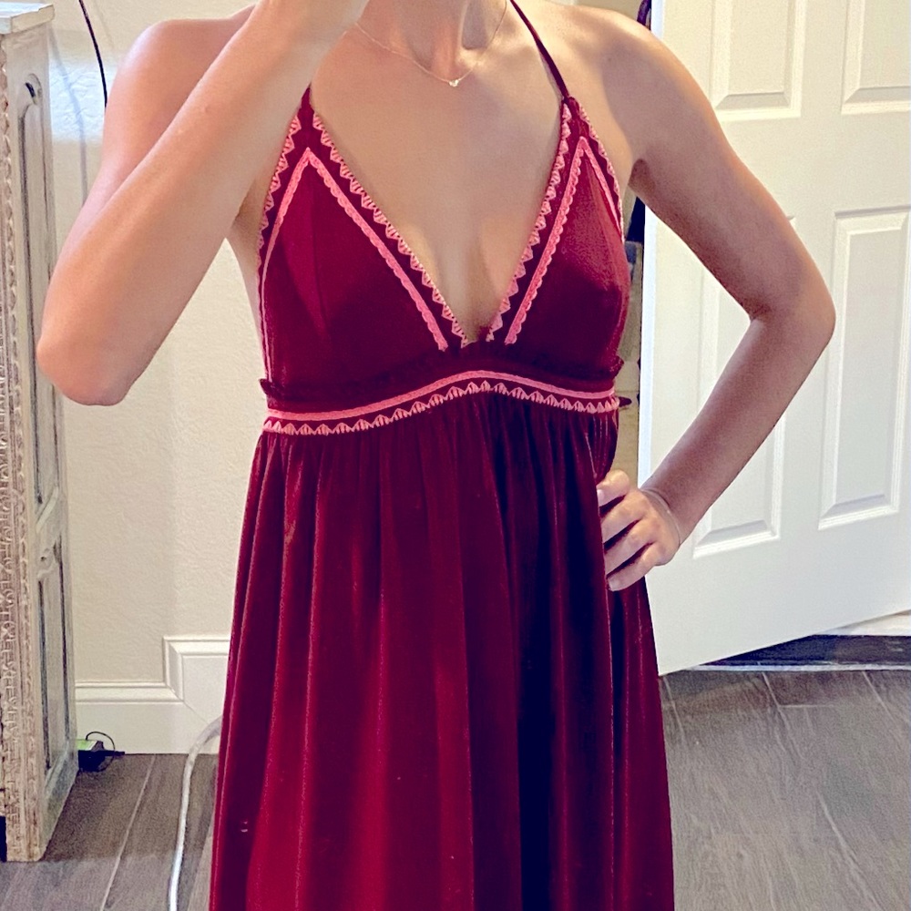 Express halter maxi dress xs